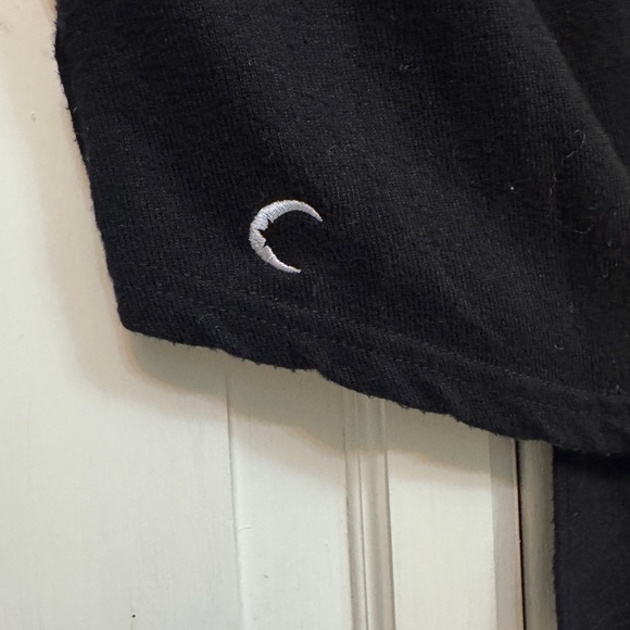 Zyia Black Top with Open Tie Back. Size M. Sporty Athleisure - Picture 3 of 5